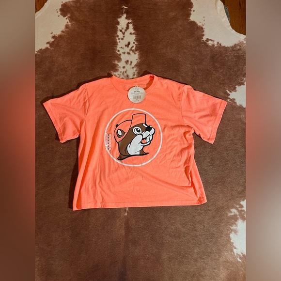 New with tags Buc-Ces cropped tee shirt size medium - Picture 1 of 5